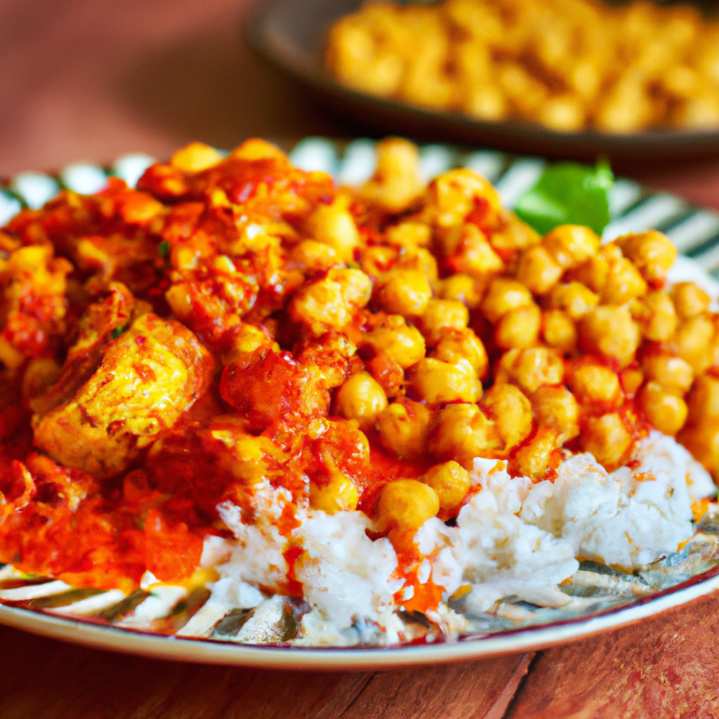 Image of recipe: Curried Vegan Chicken with Spicy Tomato Rice