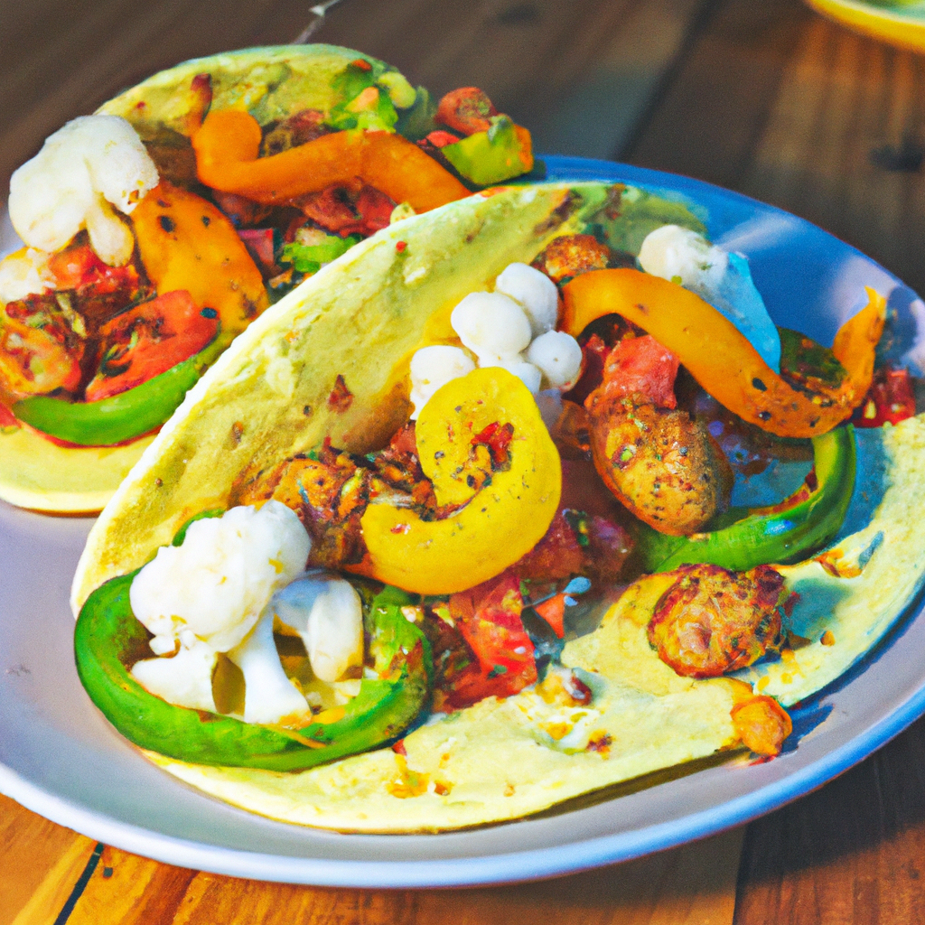 Image of recipe: Vegan Cauliflower and Yellow Bell Pepper Tacos