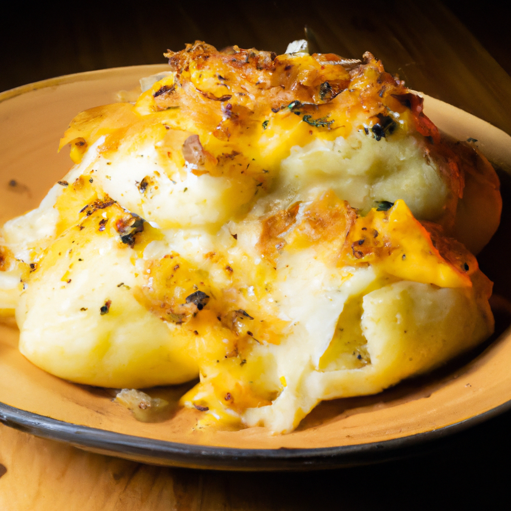 Image of recipe: Cheesy Mashed Potato Pierogi Bake