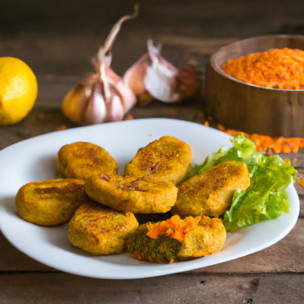 Image of recipe: Spicy Red Lentil Patties with Sweet Pumpkin Puree