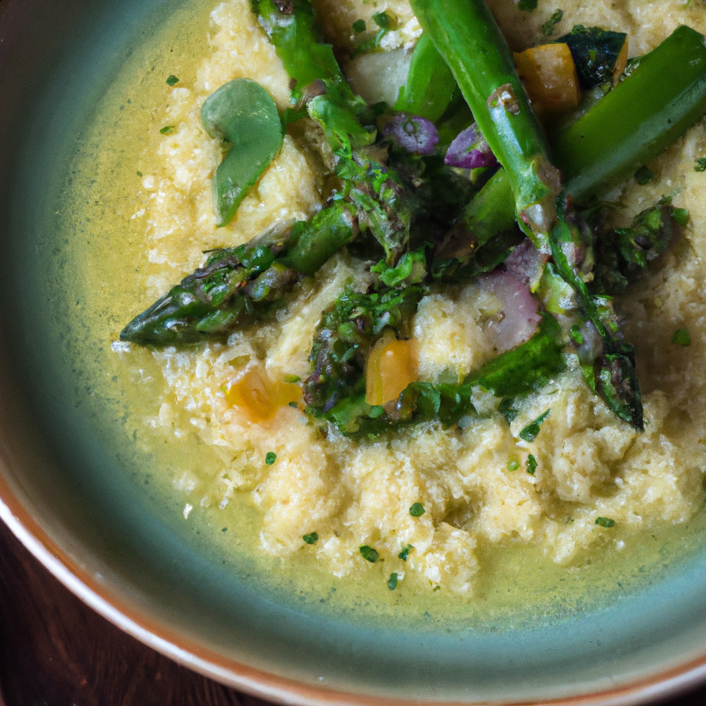 Image of recipe: Savory Asparagus and Zucchini Couscous with Herb-Infused Broth