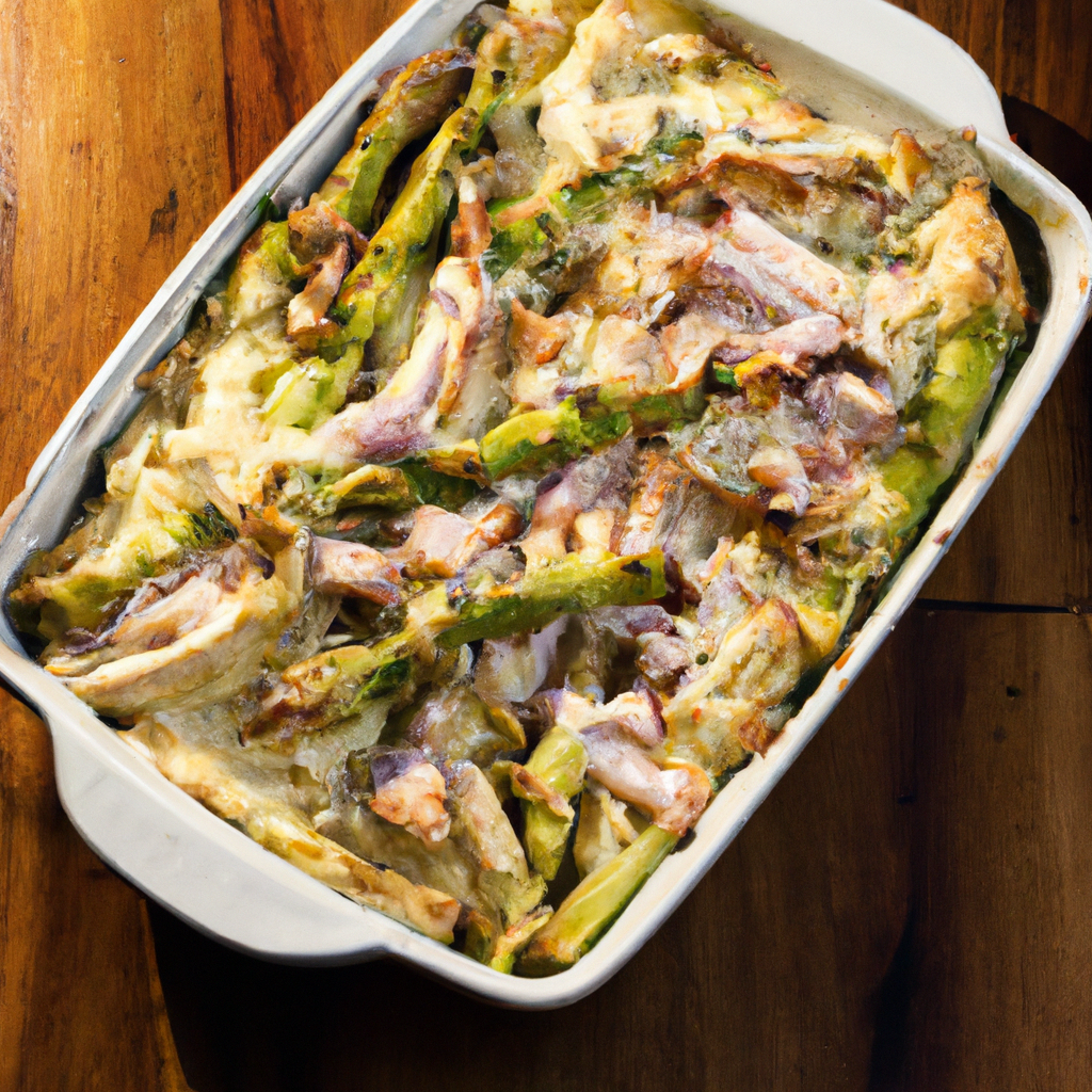 Image of recipe: Creamy Chicken and Gouda Asparagus Bake