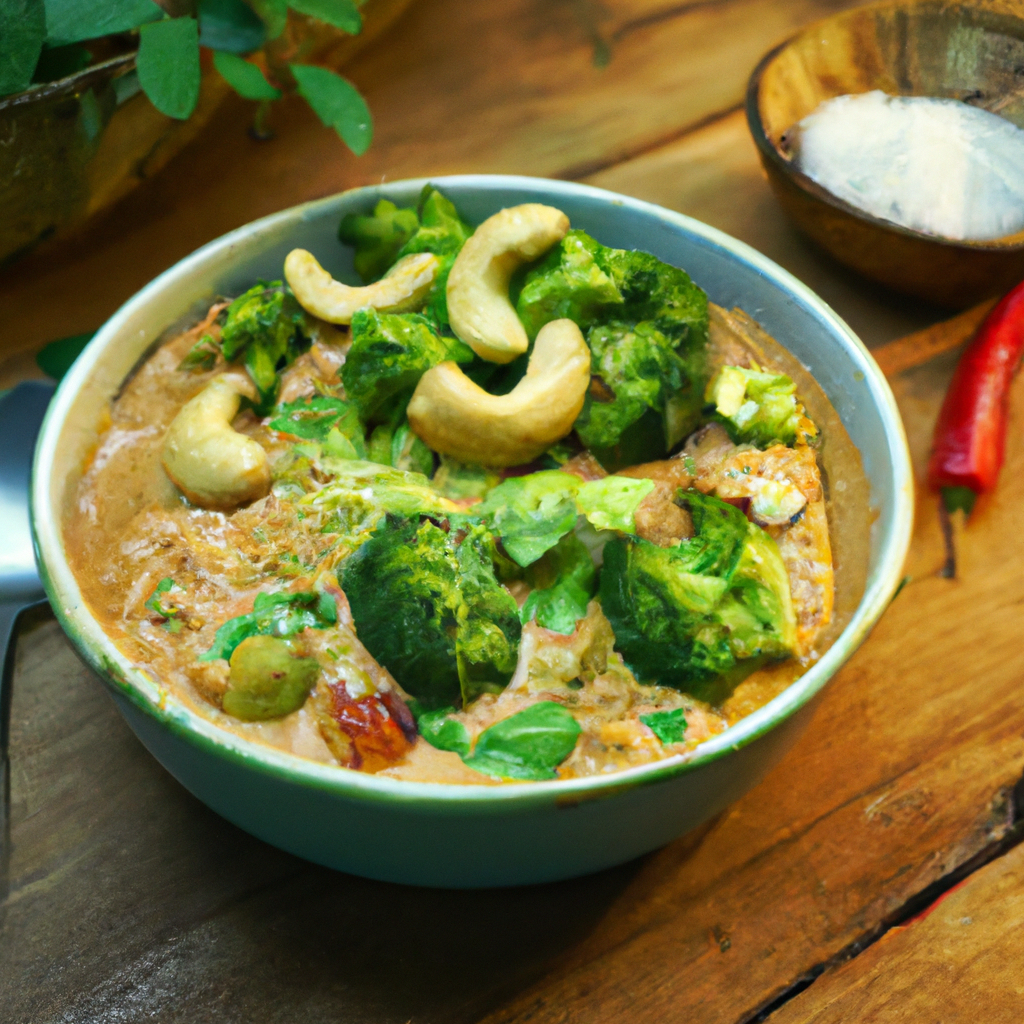 Image of recipe: Spicy Coconut Cashew Broccoli Curry