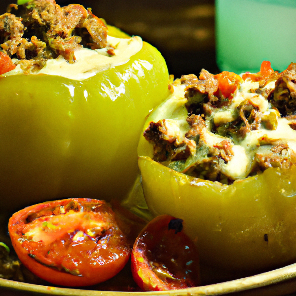 Image of recipe: Beef and Cheddar Stuffed Green Tomatoes