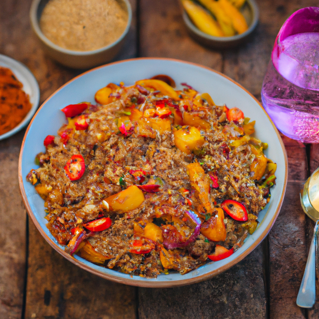 Image of recipe: Spiced Quinoa & Lentil Bowl with Roasted Vegetables