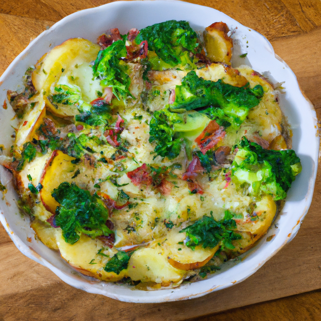 Image of recipe: Parmesan Bacon Broccoli & Potato Bake