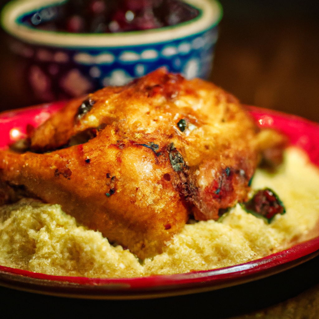 Image of recipe: Roasted Chicken with Red Currant Glaze and Couscous