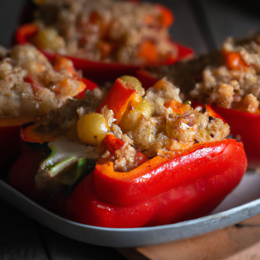 Image of recipe: Quinoa and Tomato Stuffed Peppers