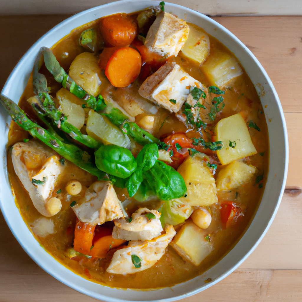 Image of recipe: Cheesy Chicken and Asparagus Stew