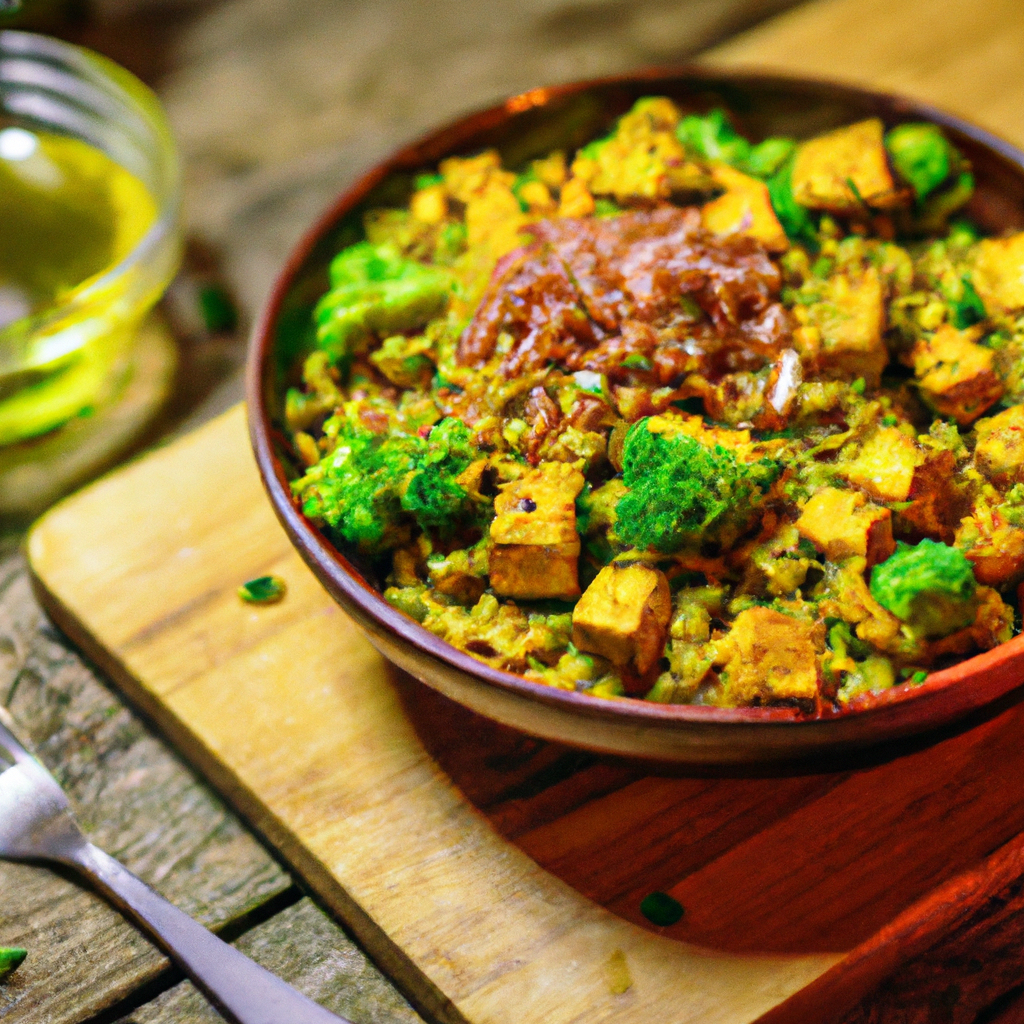 Image of recipe: Vegan Tempeh and Vegetable Bulgur Bowl