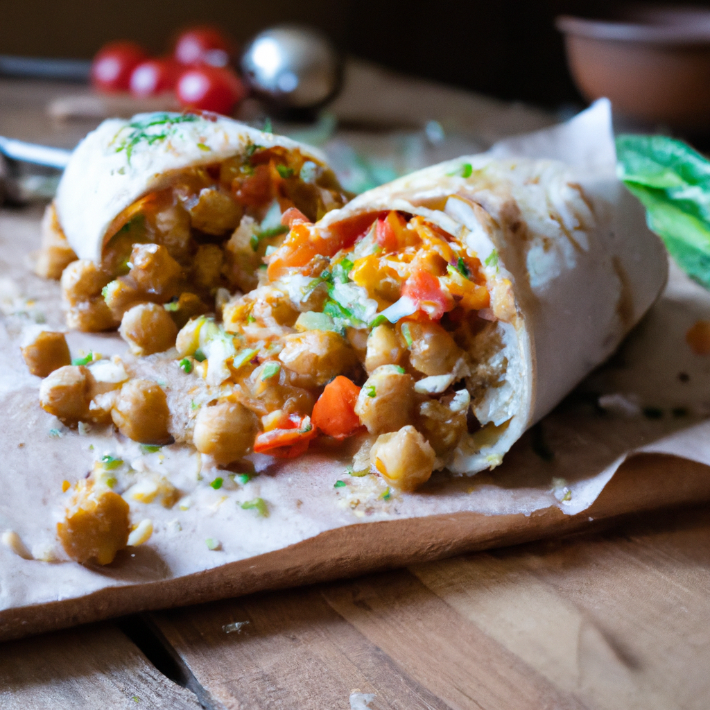 Image of recipe: Spicy Chickpea and Vegetable Wrap